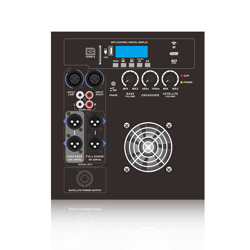 PL28SUB-5-1.1: フルレンジまたはハイパス出力モード 1.1 チャンネル電源出力ラインアレイスピーカー機能モジュール