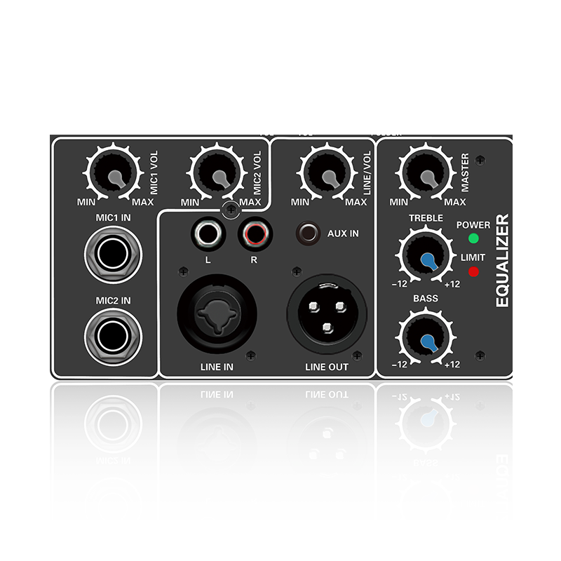 C210: バランスコンボジャック ライン入力 高音および低音 EQ コントロール 電気周波数分割機能モジュール