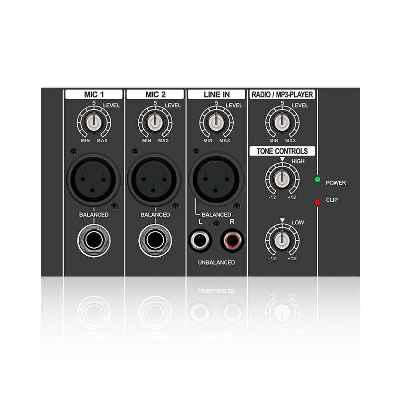 PL1: クラス AB アンプ用の高音および低音 EQ コントロール水平アナログ機能モジュール