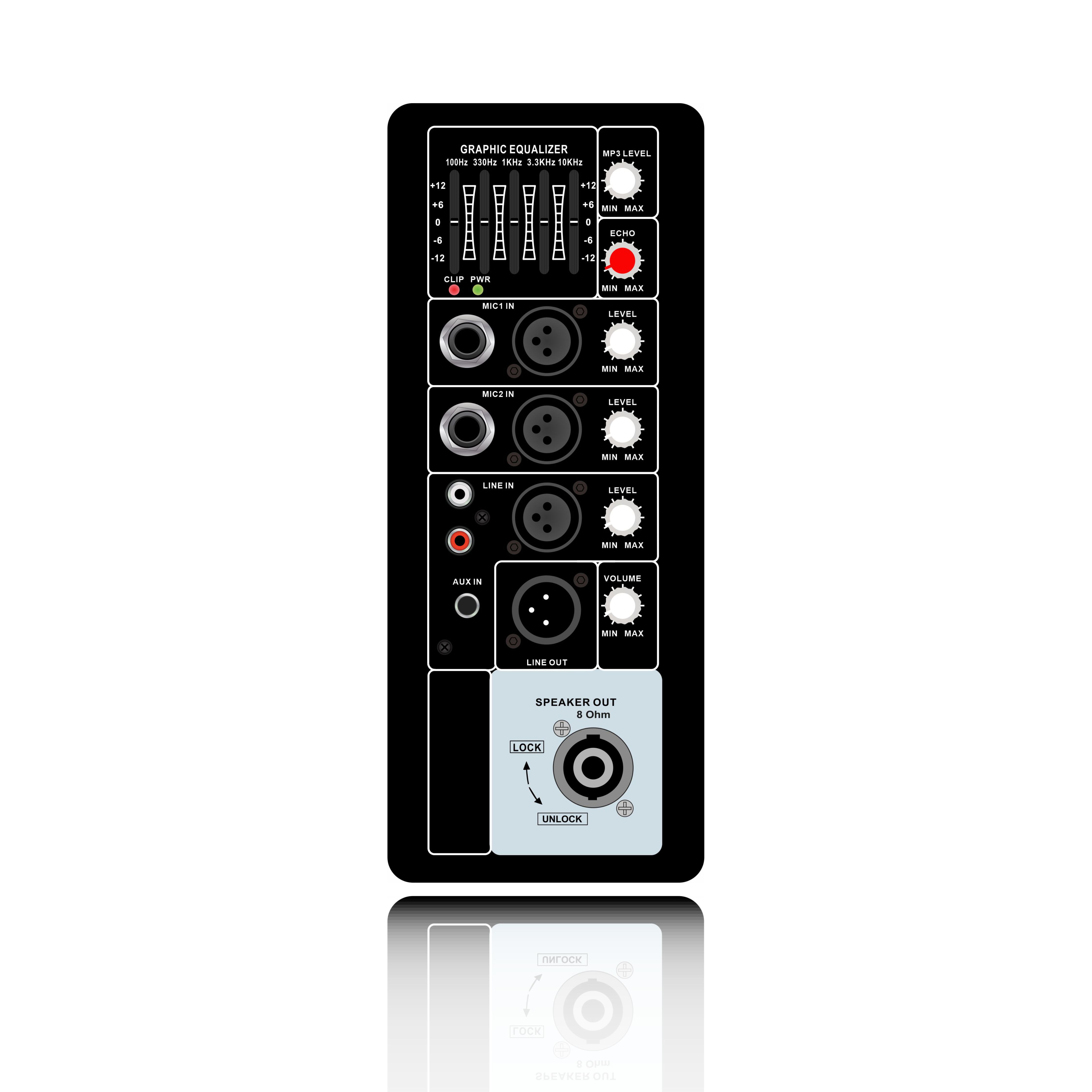 AB級PAシステムスピーカーアンプ PL70