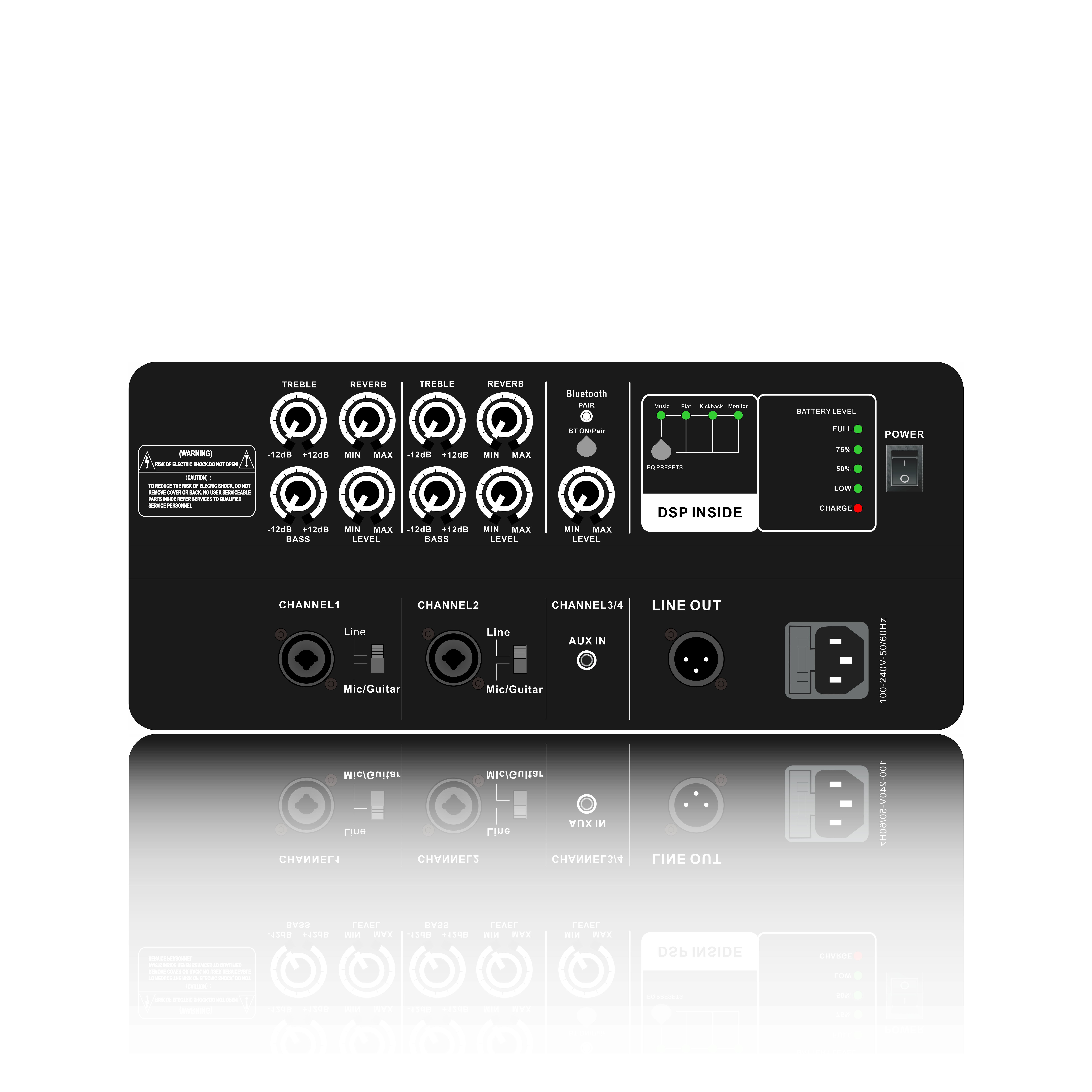 ポータブルパワードスピーカーシステムアンプ PL85DSP