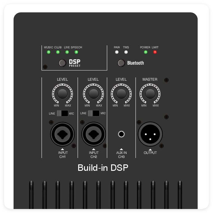 DSP2509 DSP搭載ハイコストパフォーマンス多機能AB級アンプ